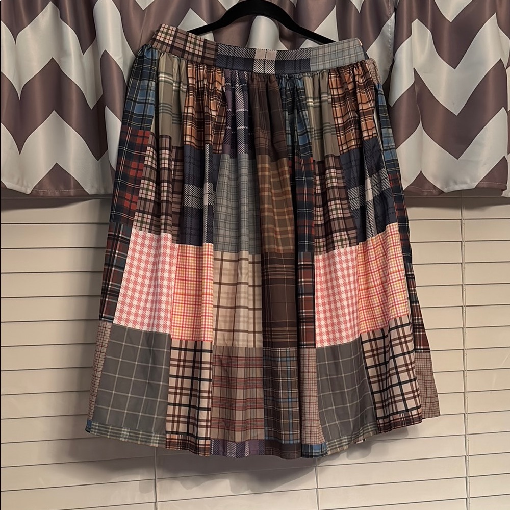 Patchwork Plaid Women's Skirt